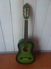 Green Accoustic Guitar